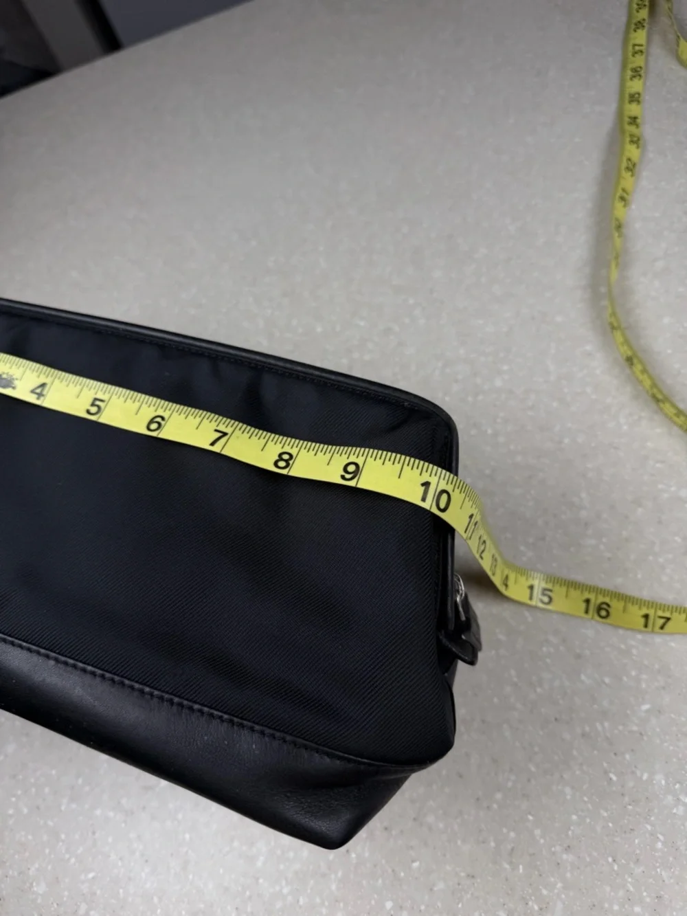 Coach Twill Travel Kit style # 5488 in Black Canvas/Leather